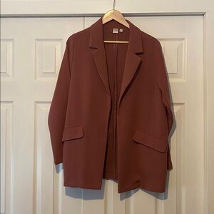Mauve Oversized Jacket with Pockets
